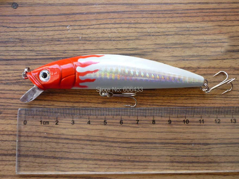 

3PCS fishing Floating Minnow lure Lures fish hook Crank bass baits 11.5cm 15g Free shipping