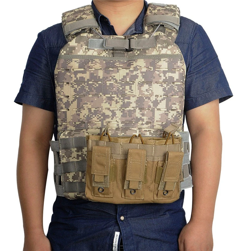 Военный Molle Чехол тактический одиночный/двойной/тройной Открытый верх подсумок Многофункциональный страйкбол пистолет охотничий Быстрый мешки для патронов