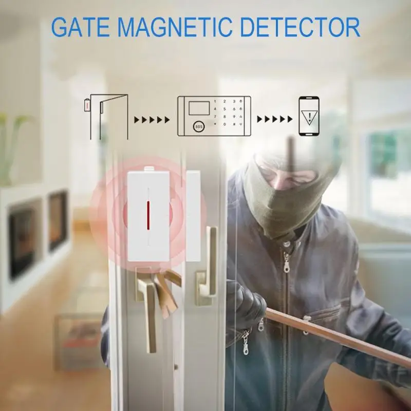 

CS108 APP Control WiFi+GSM+GPRS Home Safety Burglar Alarm System LCD Touch Keyboard WIFI GSM Alarm System Sensor Kit