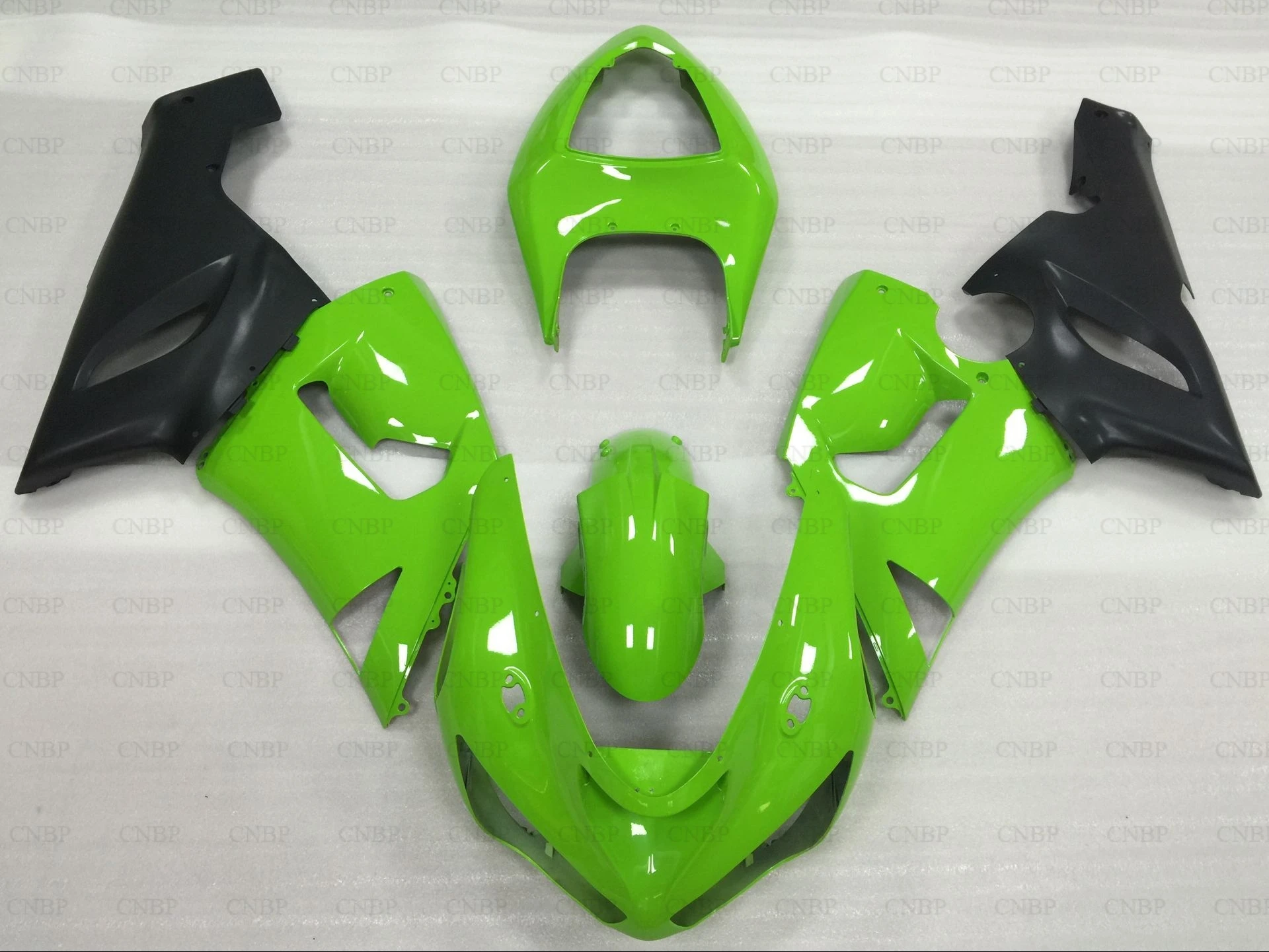 Abs обтекатель Ninja ZX 6r 05 боди для Kawasaki ZX6r 2005 2006 Зеленый Черный наборы 636 2006|abs fairing|zx6r