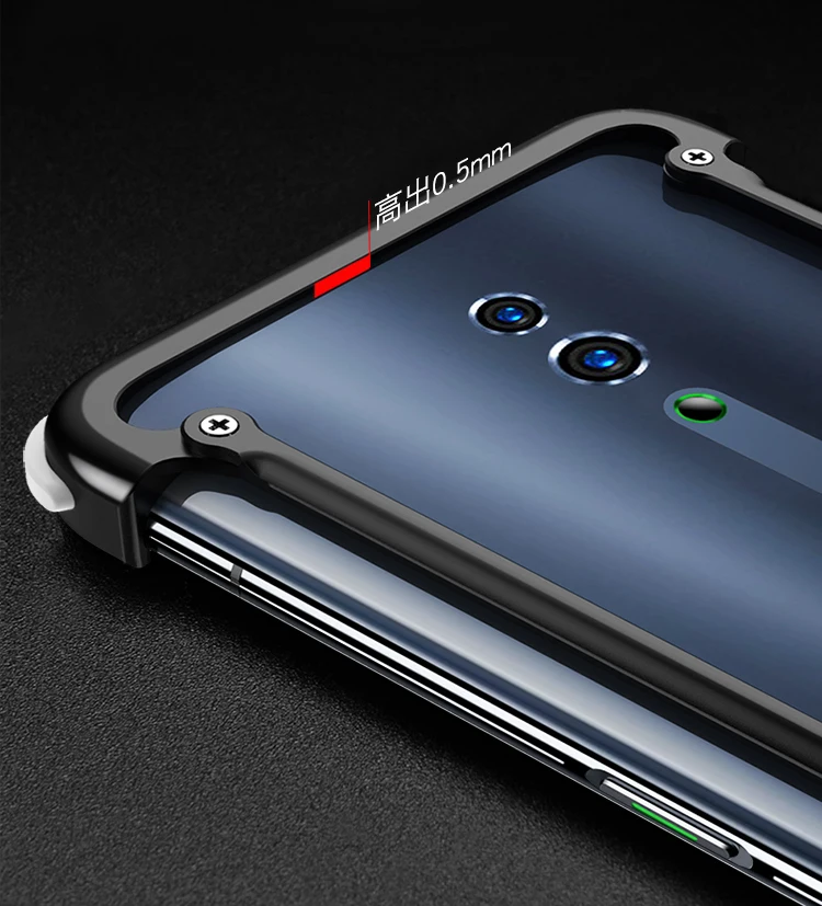 Чехол Oatsbasf для Oppo Reno 10x zoom Тонкий Алюминиевый металлический бампер чехол для Oppo Reno/10x zoom защита от падения Чехол
