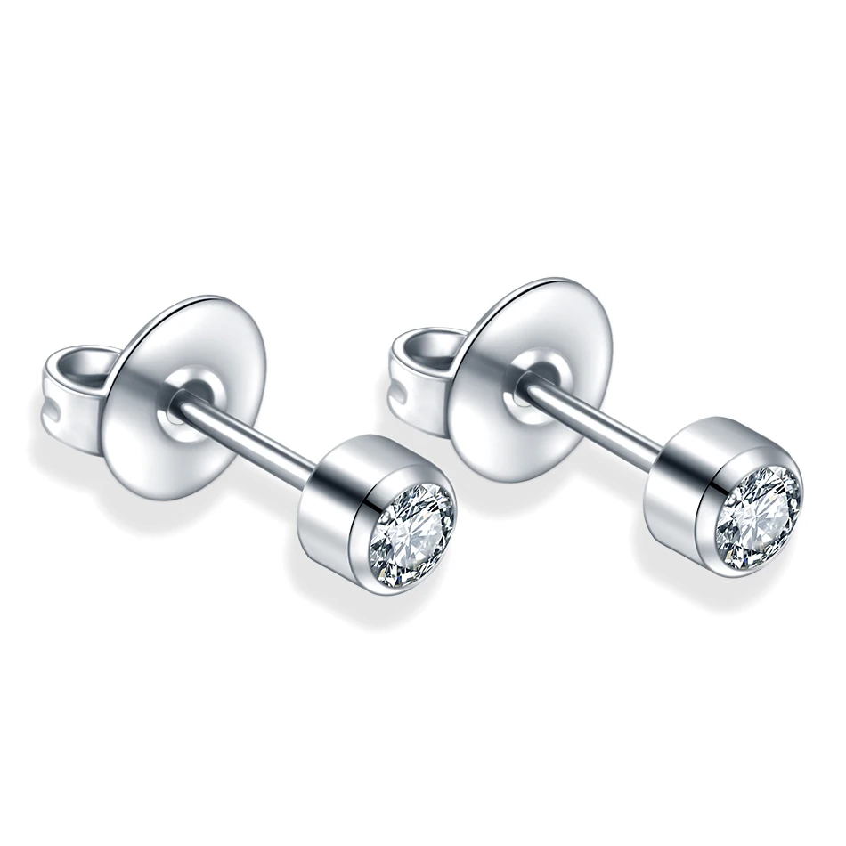 Silver v Clear Gem 2 шт./лот, стальные стерильные серьги-гвоздики, пирсинг для ушей, кристалл, драгоценный камень, серьги-гвоздики, хрящи, пирсинг, сексуальные женские ювелирные изделия, 20 г - Окраска металла: Silver v Clear Gem
