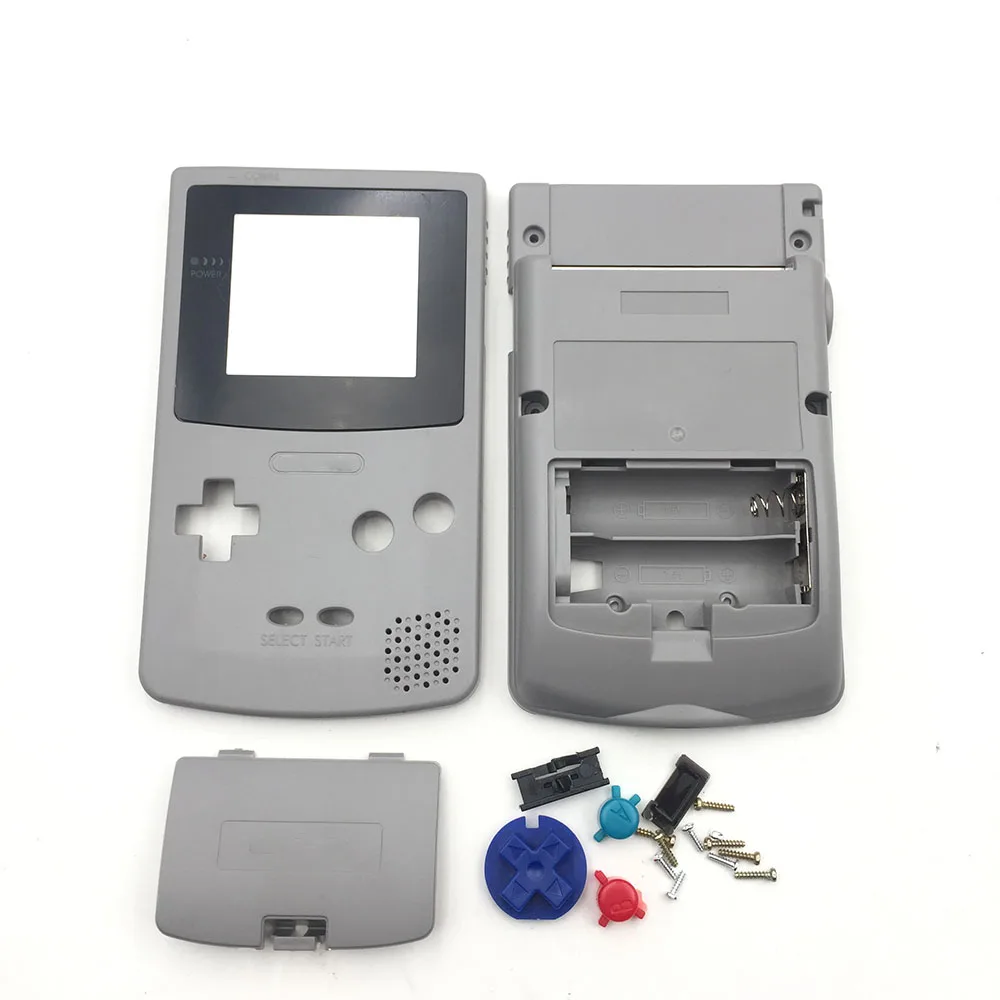 Белый и серый для nintendo GBC Запчасти для Gameboy сменный корпус/Оболочка Чехол для кожи