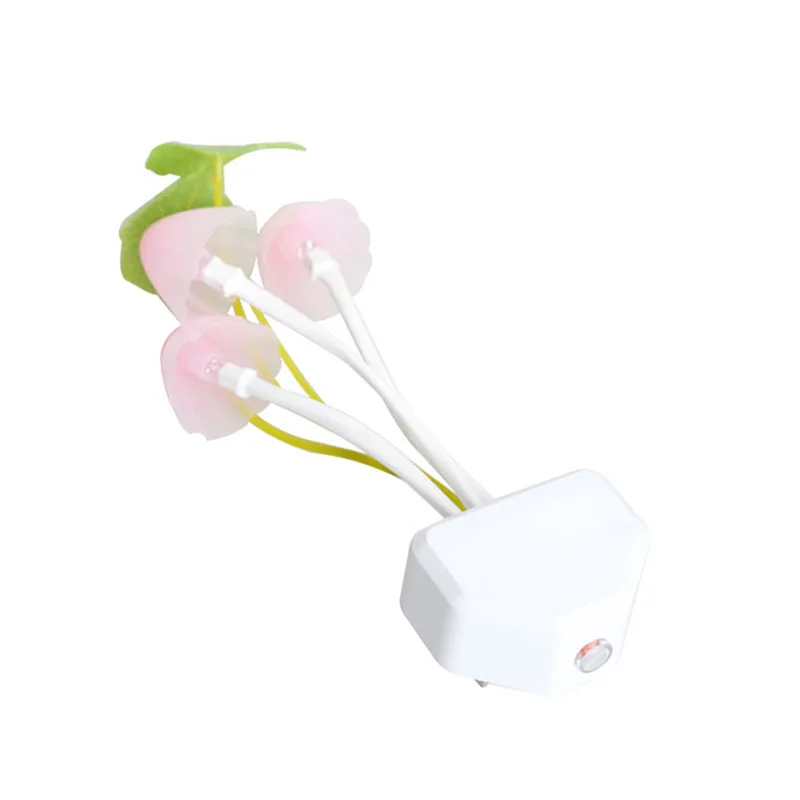 Симпатичные многоцветный гриб с листьев лотоса дизайн светодиодный Мечта ночь