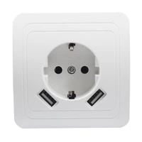 usb wall socket free shipping double usb port 5v 2a usb enchufes para pared outlet high quality usb murale steckdose f02