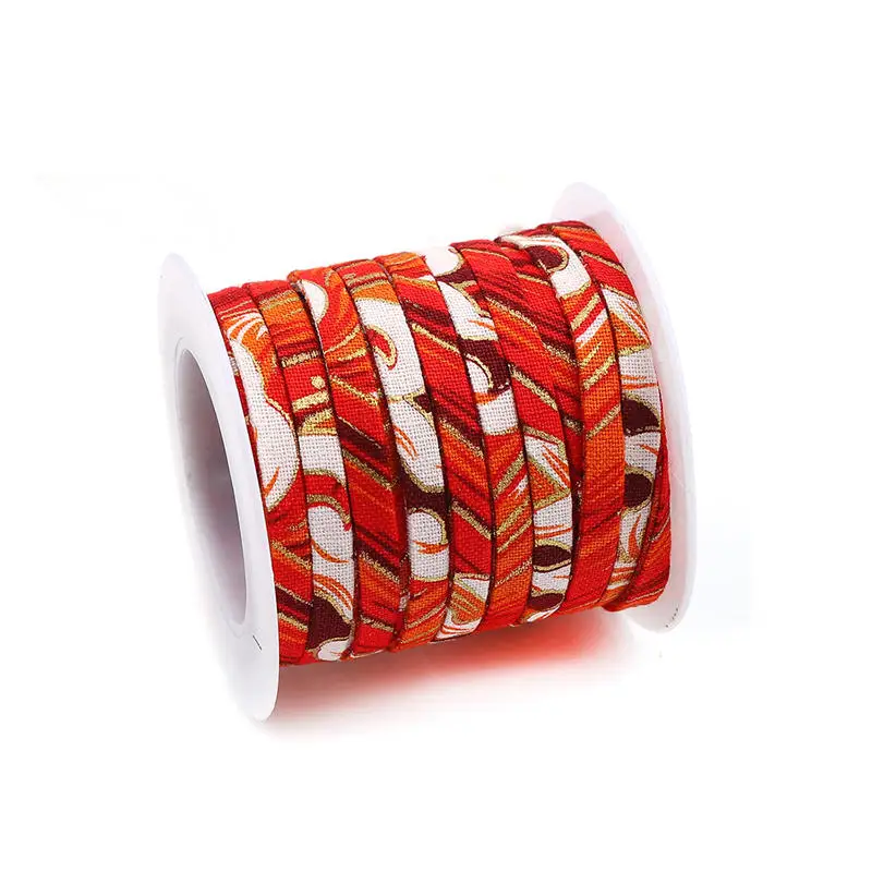 Cotton Lace Ribbon Multicolor Printed Sewing Fabric DIY Crafts Wedding Party Decoration Gift Packing 5mm 1 Roll(Approx 5 M/Roll) | Дом и сад