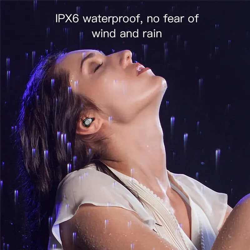 

Wireless Earbuds Bluetooth 5.0 With MIC Noise Cancelling in-Ear Waterproof Sports Headphones For IPhone XR XS 8 Plus Smartphone