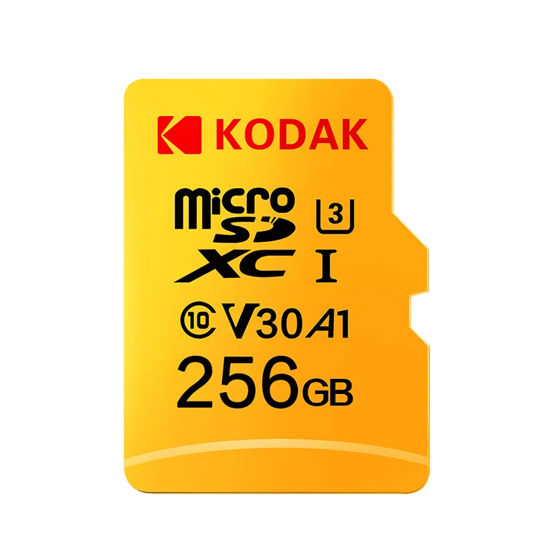 256GB U3 Карта памяти Kodak, 256 ГБ, 128 ГБ, 64 ГБ, U3, 32 ГБ, Micro sd карта, класс 10, UHS-1, флеш-карта, память Microsd, TF/sd карта s для планшета, 512 ГБ - Емкость: 256GB U3
