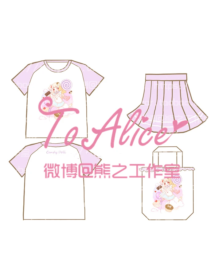 Карамельные летние костюмы для девочек 2 шт. в комплекте: короткая футболка с