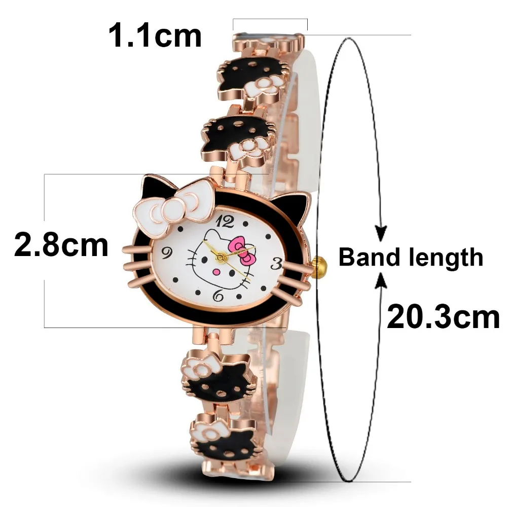 2019 новый бренд hello kitty мультфильм часы для женщин детское платье кварцевые