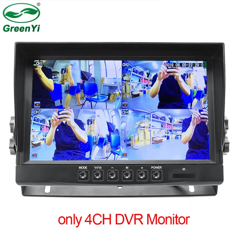 AHD MONITOR DC 12-36 в TFT lcd HD AHD 1920*1080P автомобиль MP5 автомобиль 4CH DVR видео рекордер монитор для грузовика Ван автобус парковочная камера система - Color Name: AHD MONITOR