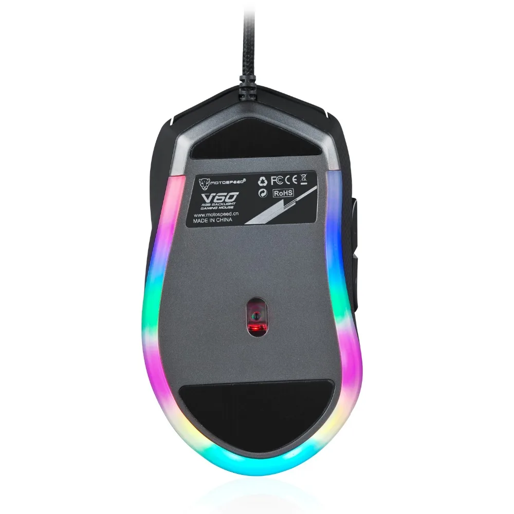Проводная игровая мышь Motospeed V60 5000 точек/дюйм 7 клавиш Rato com fio компьютерная периферийная память|computer peripherals|dpi