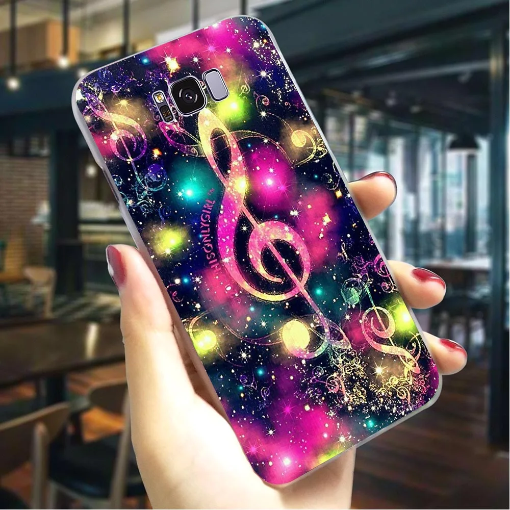 K0746001 Пластик чехол для телефона для Galaxy A40 музыкальная нота Крышка для samsung A8 чехол s A9 A3 A6 плюс A5 A7 A10 A20 A30 A50 A70 - Цвет: K0746001