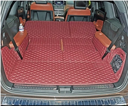 Good carpets! Full set trunk mats for Mercedes Benz GL 350 X166 7seats 2016-2013 durable cargo liner mat GL350 Free shipping |