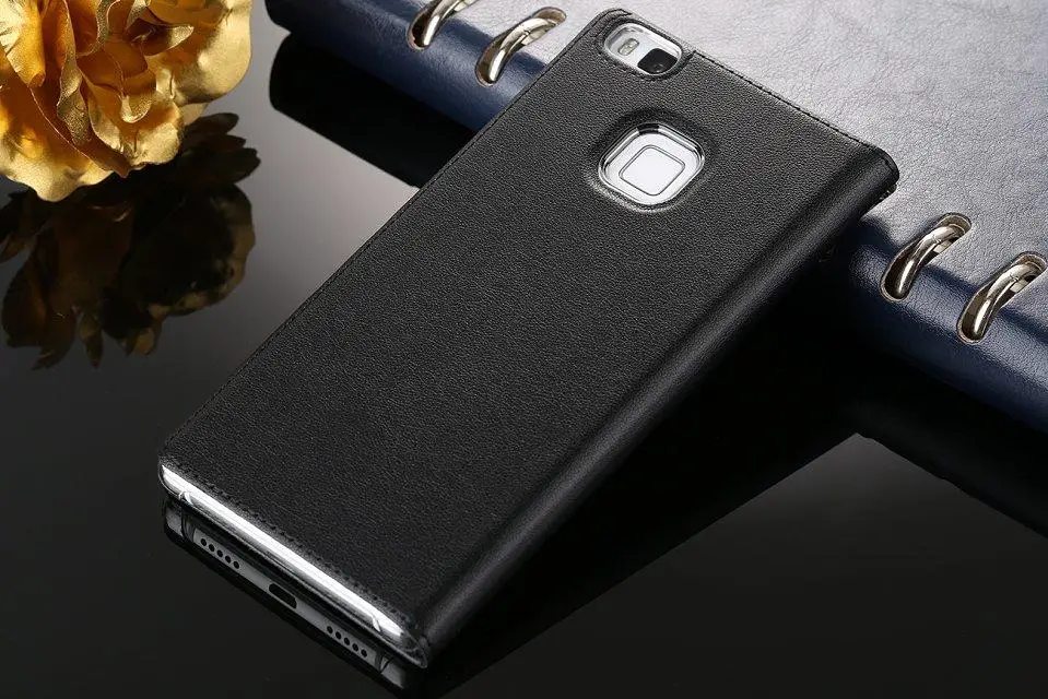 Чехол для Huawei G9 Lite P9 Dual флип-кейс с функциональным окошком крышки PU кожаный задняя