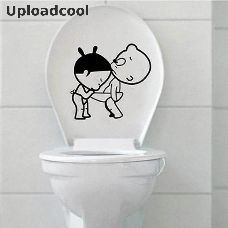 Uploadcool _ Новые забавные украшения для ванной комнаты дома креативные наклейки