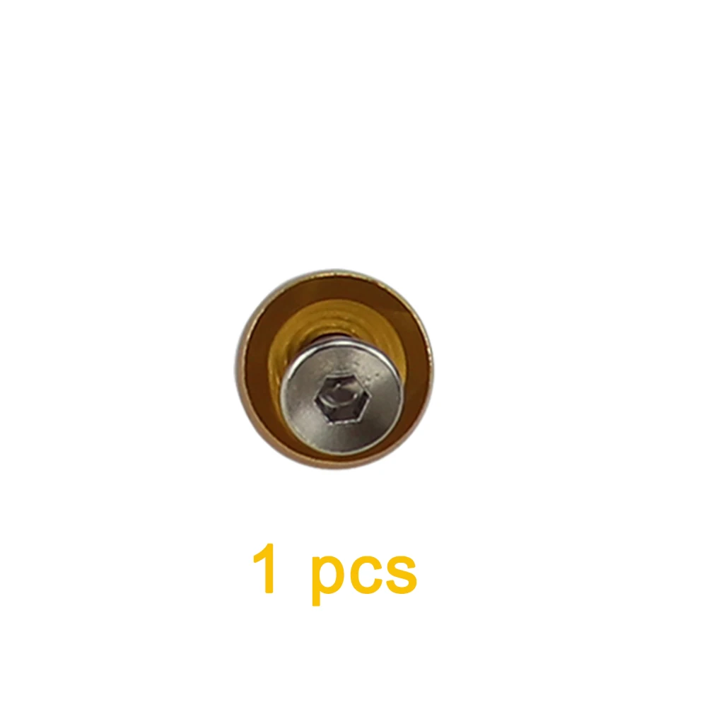 Gold 1pcs 1 шт. M6x20 автомобильный Стайлинг универсальная модификация JDM наклейка s крыло Омыватель номерного знака Болты авто аксессуары - Название цвета: Gold 1pcs