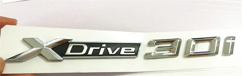 2 шт. автомобиль Хромовая табличка эмблема OEM качество 'XDRIVE 30i' для BMW E53 E70 E71 E83 X3