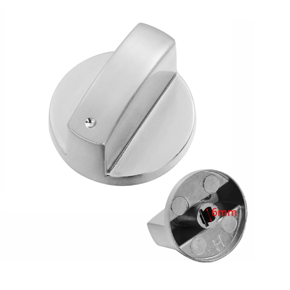 0-6mm Комплект из 2 предметов для детей от 6/8 мм Универсальный цинковый сплав поворотный переключатель Управление ручки варочная панель Замена для Кухня газовые плиты ручки для плиты ручки печи - Цвет: 0-6mm