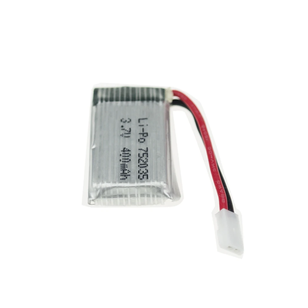 3 шт 7 V 400 мА/ч 25C Дрон с перезаряжаемым аккумулятором Lipo Батарея 752035 для RC Eachine H99W JJRC