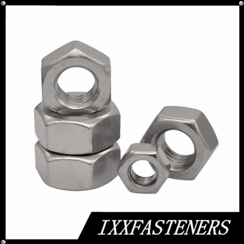 

20PCS M3 M4 M5 M6 M8 M10 M12 M14 M16 M18 DIN934 Titanium TA2 Hexagon Nuts Metric Thread