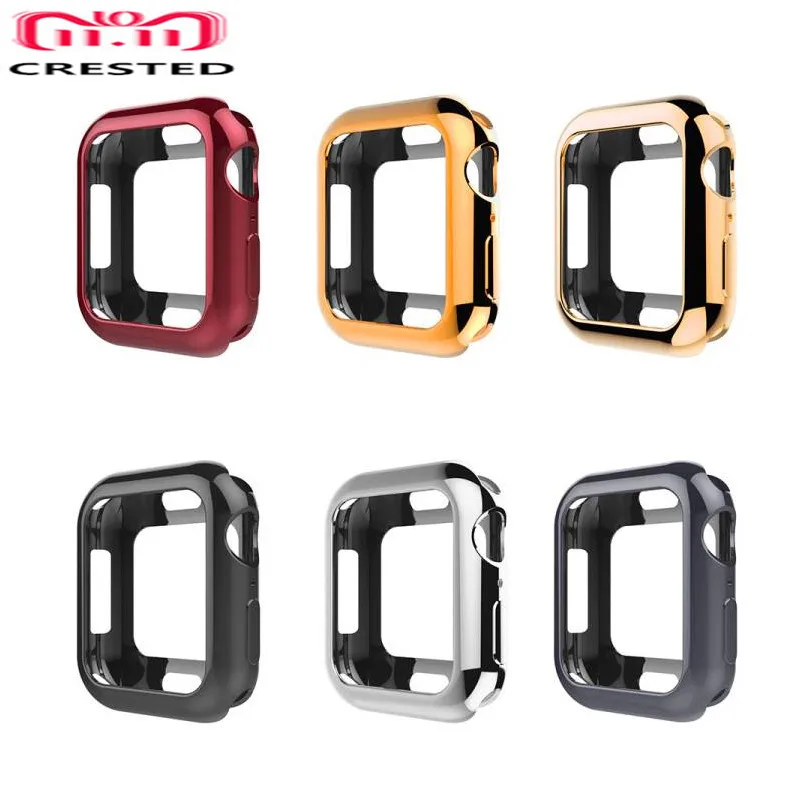 Защитный чехол для Apple Watch 4, 5, ремешок 44 мм, 40 мм, Iwatch series 4, 5, силиконовый чехол, резина, ТПУ, мягкая защитная рамка, оболочка