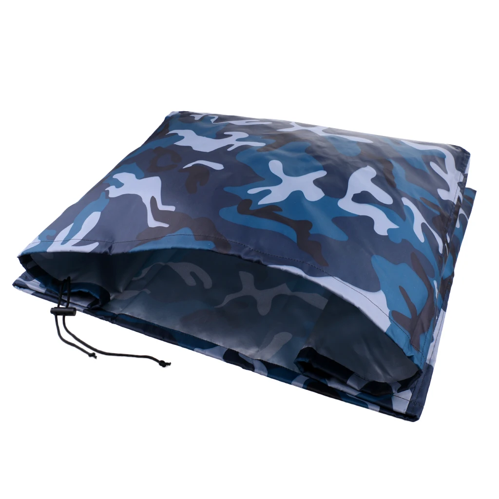 

Waterproof Vented Outboard Motor Boat Cover Ocean Camo for 70-150 HP Engines Waterproof Oxford fabric mildew & UV resistance