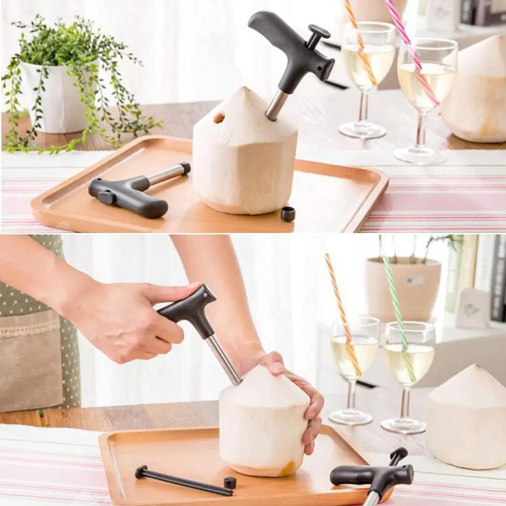 Young Coconut Opening Tools (Пробивной кран) нож для сырого кокосового сока из нержавеющей