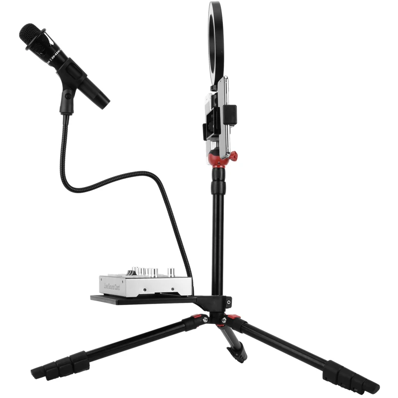 

tiktok Q3 Photo Studio with Aluminum Light Stand & ring light for phone broadcast live stand tripod and LED ring lamp