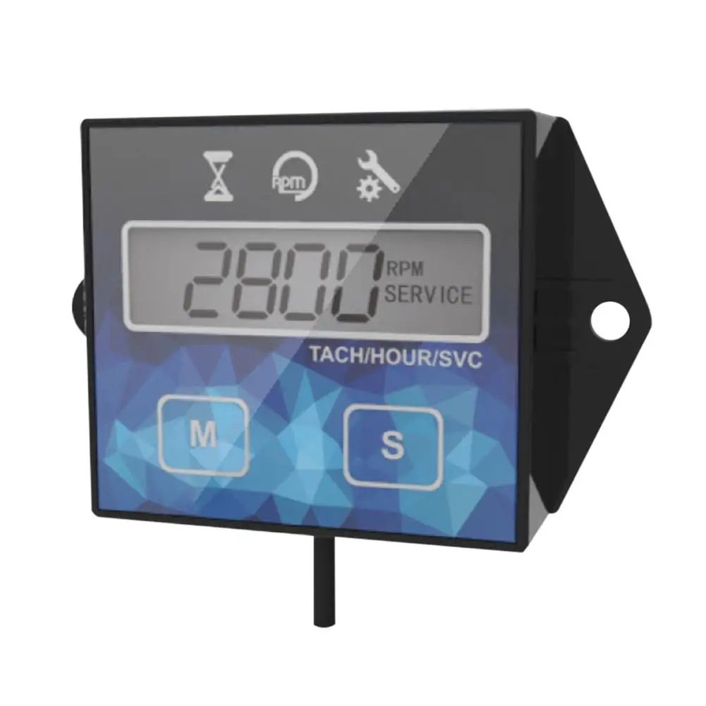 Digital Display Device For Motorcycle Speed Timer ATV Reset Motorboat Engine Electronic Tachometer Hour Meter | Автомобили и