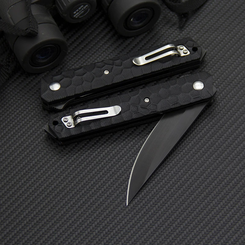 EDC D2 Steel Folding Knife Ball Bearing Tactical G10 Handle Outdoor Utility Knives Survival Tools Self Defense | Инструменты