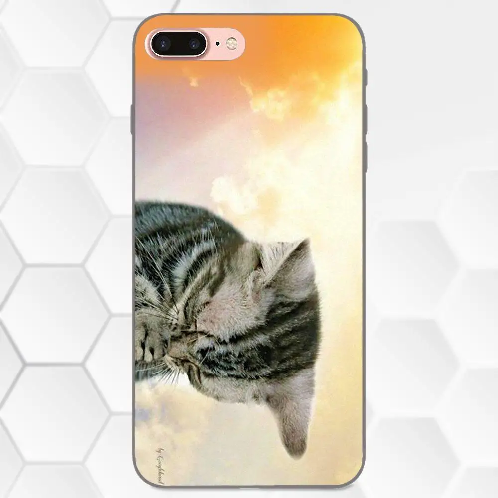 Молитвенные котята милые пластиковые коты для Samsung Galaxy Note 4 8 9 G313 S3 S4 S5 S6 S7 S8 S9 S10 Edge