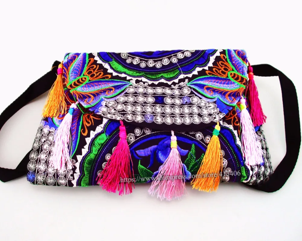 Наплечная Сумка Hmong этническая тайская индийская бохо сумка мессенджер с
