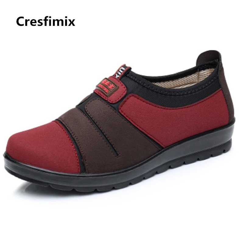 Cresfimix/женские модные удобные весенние и летние разноцветные туфли без застежки