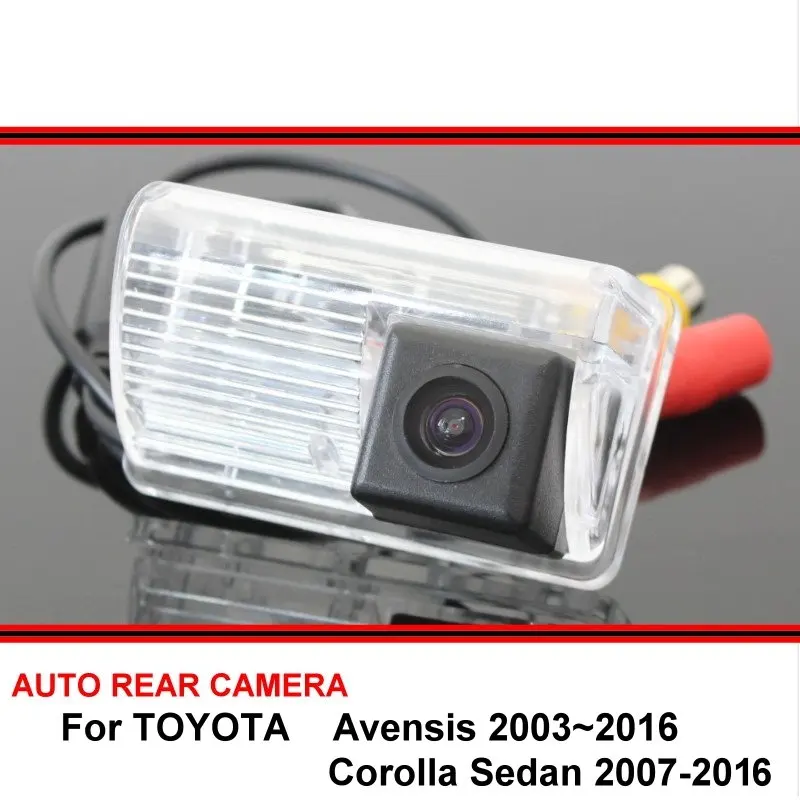 Для TOYOTA Avensis Corolla Sedan 2003 ~ 2016 автомобильная парковочная камера заднего вида SONY HD CCD