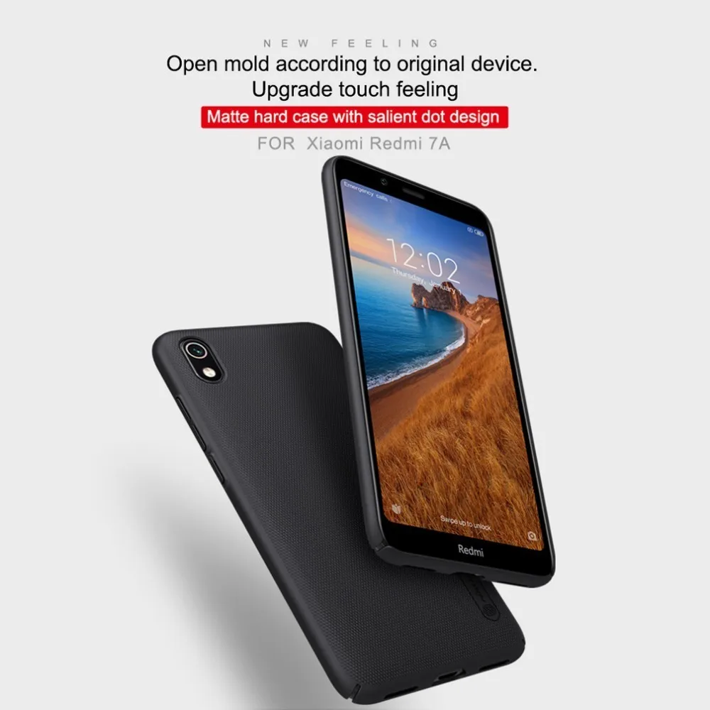 Чехол для Xiaomi Redmi 7A чехол 5 45 дюйма Nillkin матовый пластиковый с держателем
