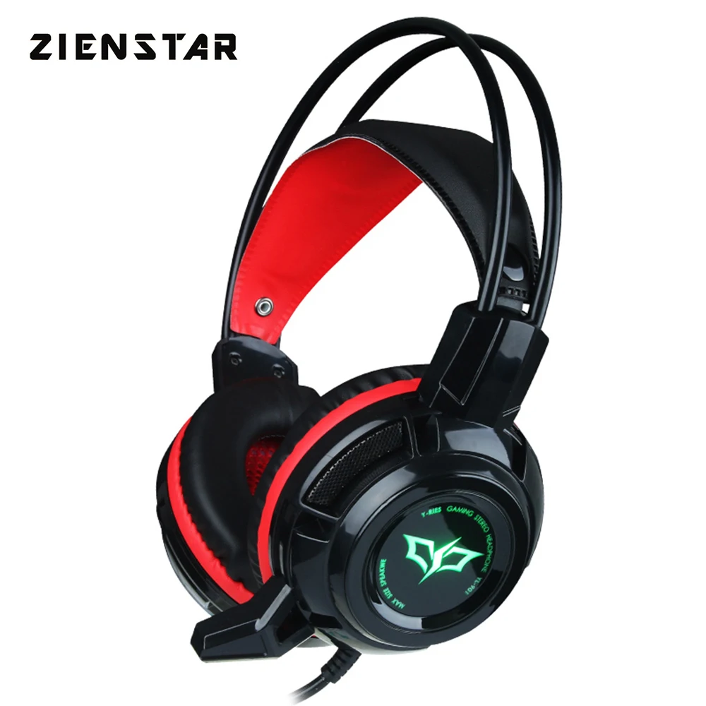 Zienstar стерео игровая гарнитура глубокий бас компьютерные игровые наушники