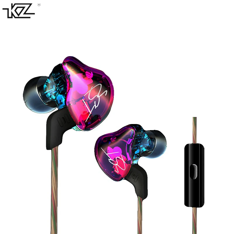 Гибридные наушники KZ ZST Bluetooth + Проводные 2 кабеля арматура Динамический привод Hi Fi