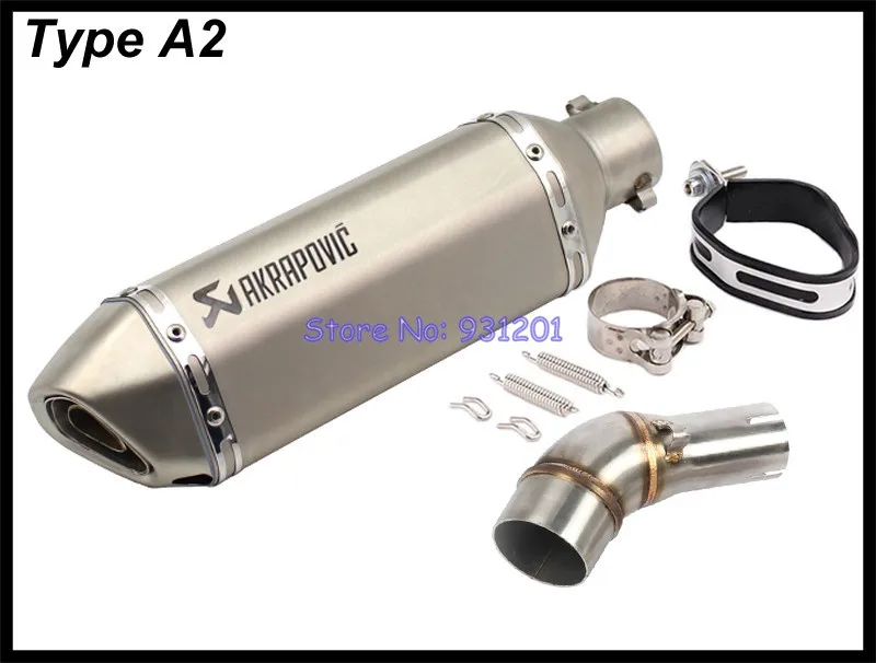 Выхлопная система мотоцикла Mid Link Адаптер трубы с Akrapovic глушитель Escape для Kawasaki Z250SL