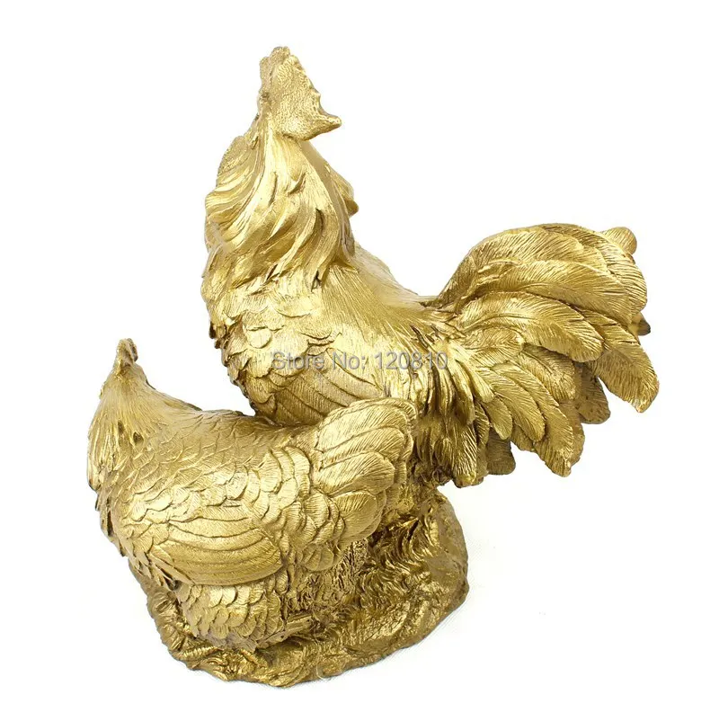 Медные украшения петух курица семейный портрет персикового большого члена
