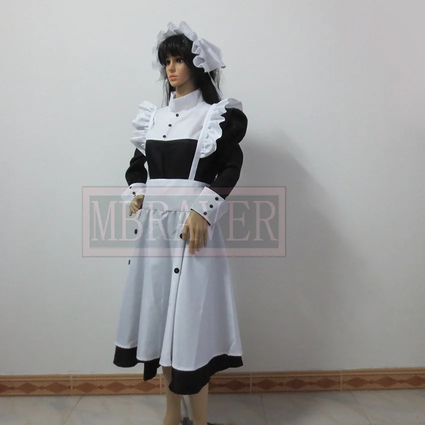 Платье служанки Блэк Батлер Ми Рин косплей костюм женское платье индивидуальный пошив любой размер|maid dress