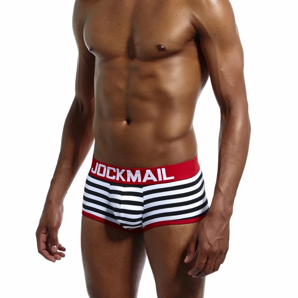 Бренд JOCKMAIL, мужское нижнее белье, боксеры, шорты, открытая спина, ягодицы, хлопок, сексуальное, открытая спина, гей, мужское нижнее белье, JockStrap cuecas, Гей Трусы