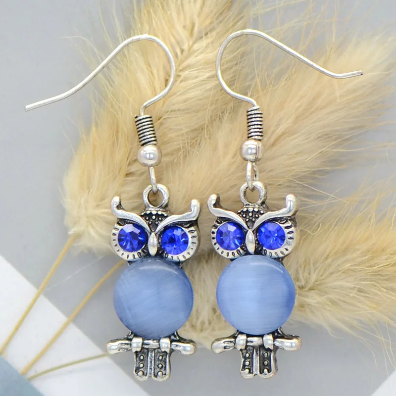 fashion vintage owl drop earrings for women | Украшения и аксессуары