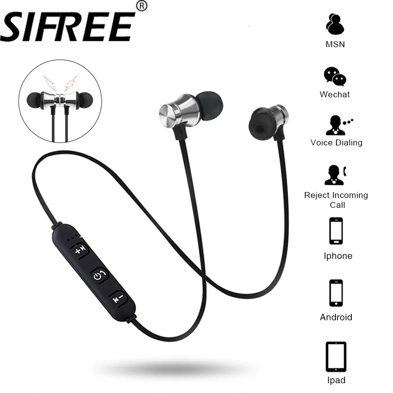 Беспроводные Bluetooth наушники Спортивная гарнитура Наушники для iPhone Samsung Xiaomi