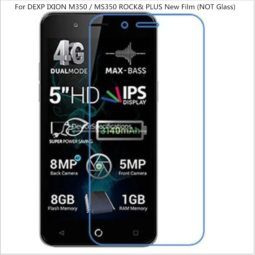Nano Explosion-proof Soft Screen Protector for DEXP IXION M350 / MS350 ROCK&amp PLUS New Film (NOT Glass) | Мобильные телефоны и
