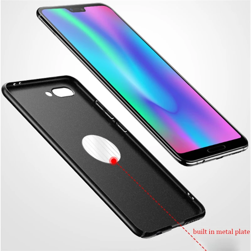 Чехол для Huawei Honor 10 матовый V20 View 20 металлический пластиковый магнитный