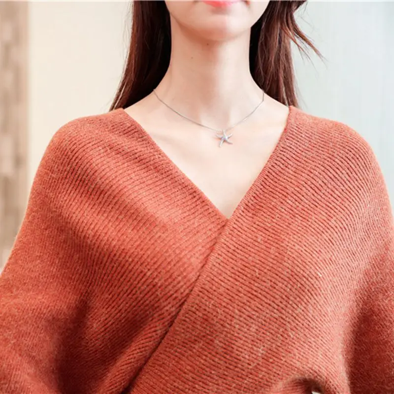 2018 осенне-зимний женский свитер новый стиль модный трикотаж средней длины