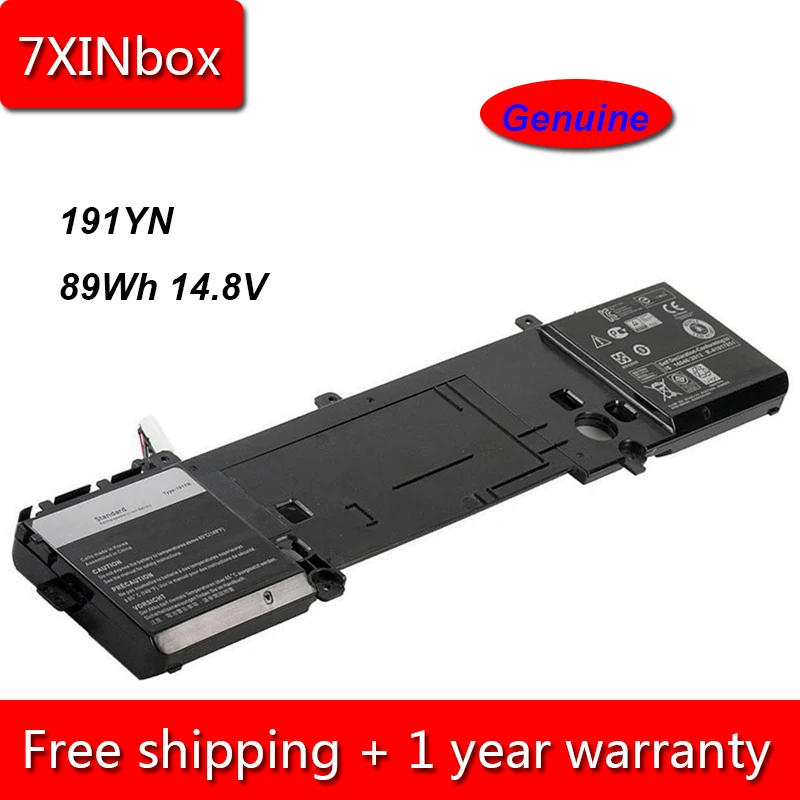 7XINbox 89Wh 14 8 V Подлинная 191YN 2F3W1 батарея для ноутбука Dell Alienware 15 R1 17 R3 ALW15ED 1718