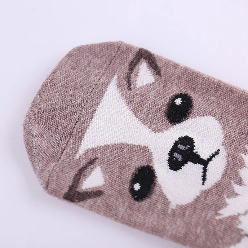 Модные милые женские носки с объемным рисунком собаки Женские хлопковые