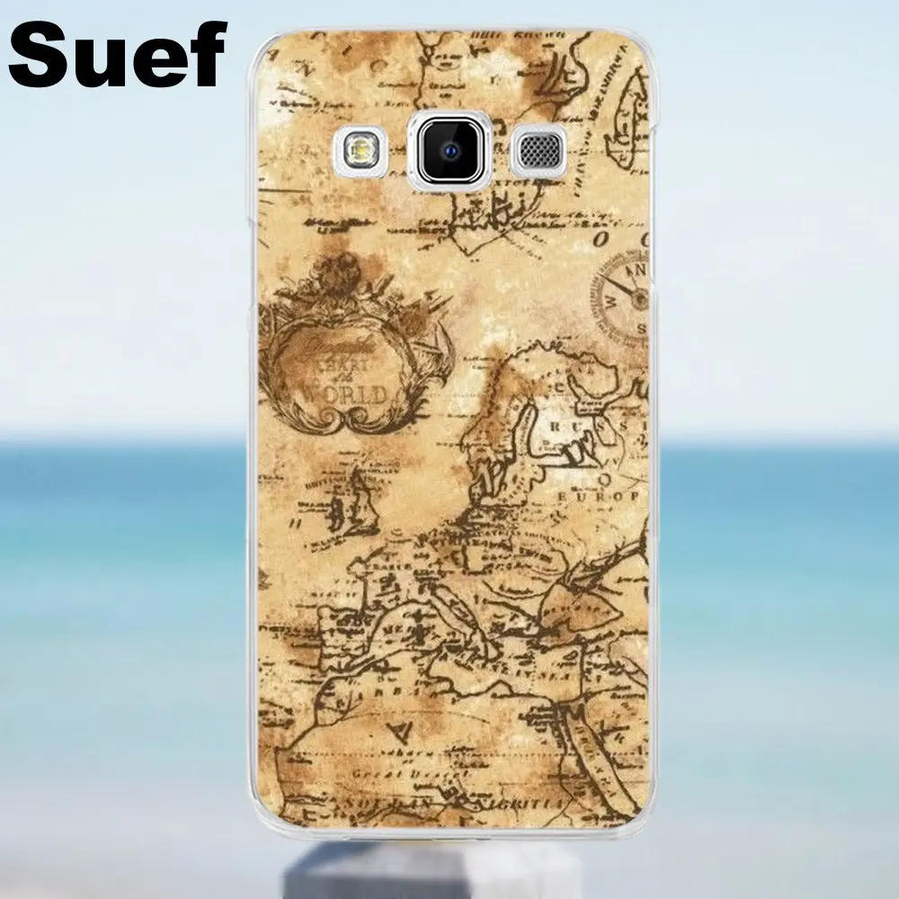 Suef For Galaxy Alpha Core Prime Note 2 3 4 5 S3 S4 S5 S6 S7 S8 mini edge Plus Soft Cover Cases A Map Of The World | Мобильные